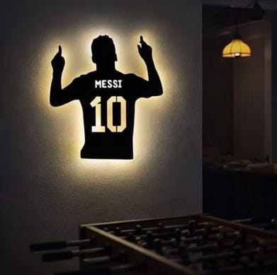 ⚽✨ Legend Glow Wall Art – No.10 Tribute ✨⚽