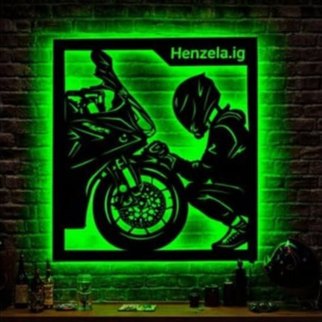 ๐๏ธ๐ Neon Rider LED Wall Art ๐๐๏ธ