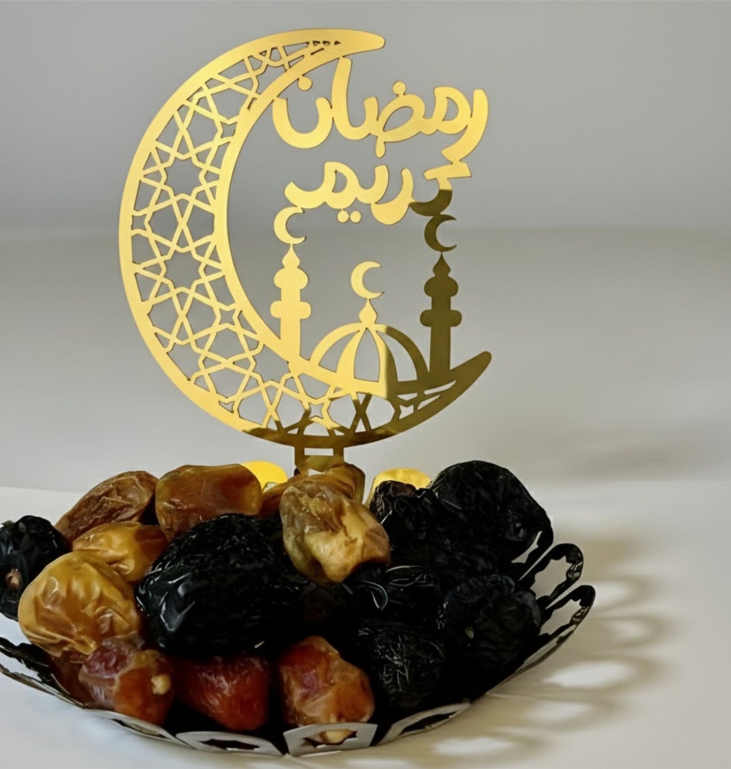Ramadan Kareem Stainless Steel Dates Tray