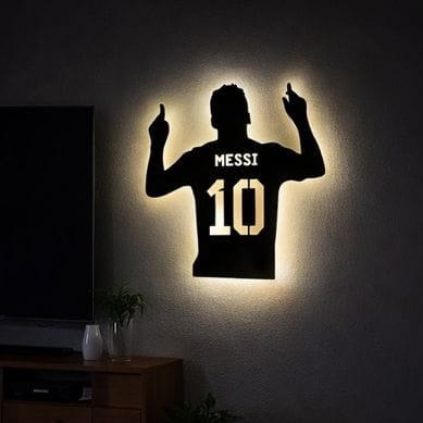⚽✨ Legend Glow Wall Art – No.10 Tribute ✨⚽