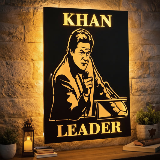 👑✨ Khan Leader LED Wall Art Frame ✨👑